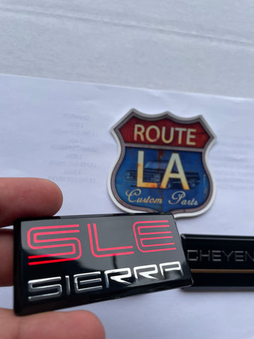 SLE Sierra Acrylic cab pillar badge