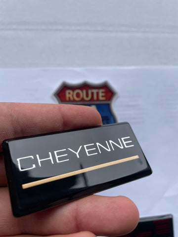 Cheyenne Acrylic cab pillar badge