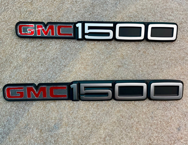 GMC1500 door emblem with buckles