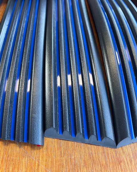 Pre cut set of body side moldings with Custom blue strips for Chevrolet / GMC OBS