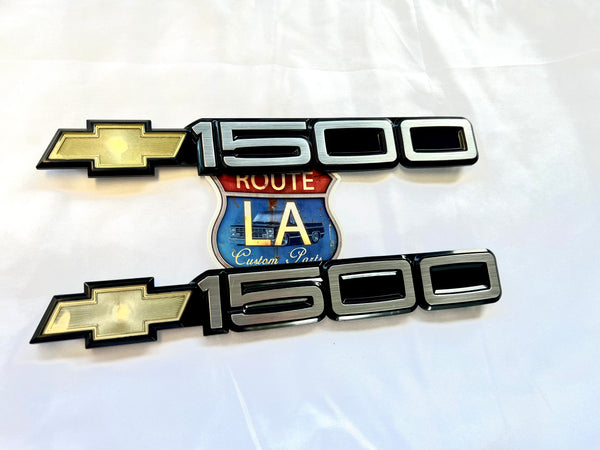 Chevrolet 1500 door emblem with buckles
